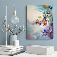 spring watercolor original painting wall