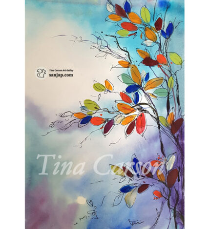 spring watercolor original painting